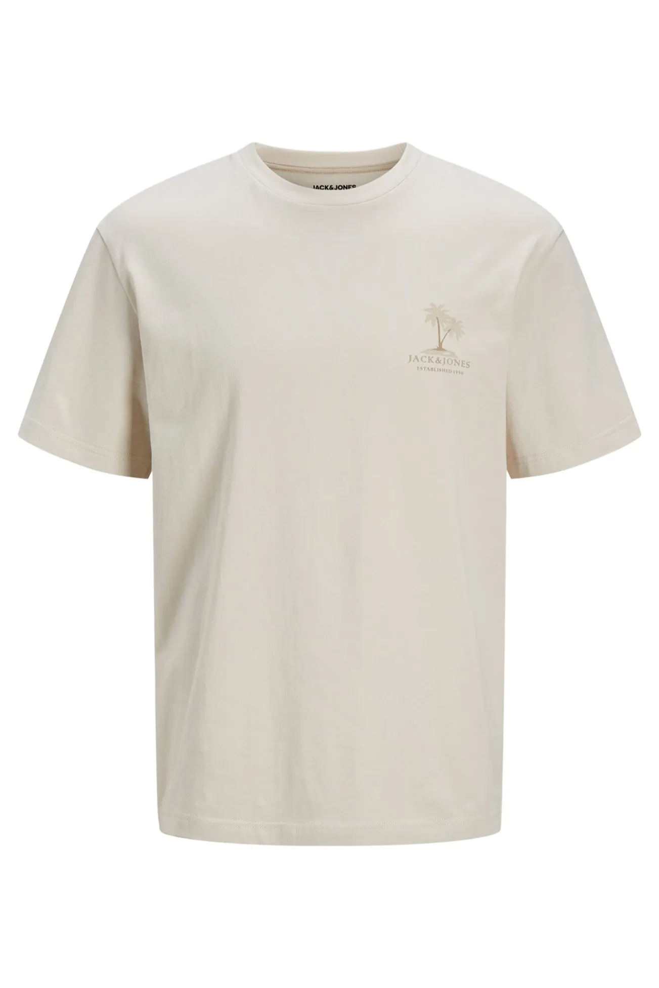 T-shirt slim com estampado nas costas