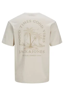 T-shirt slim com estampado nas costas