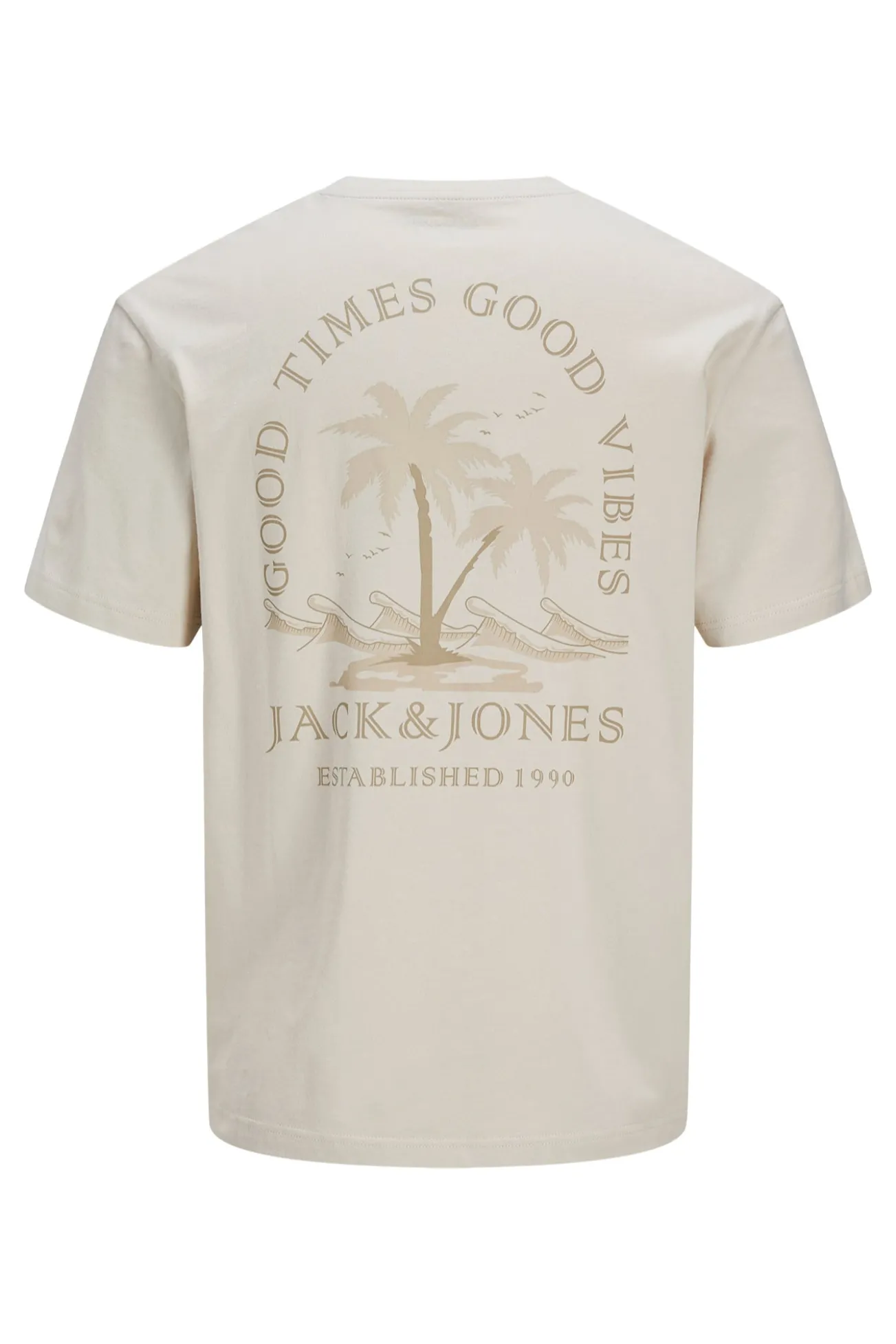 T-shirt slim com estampado nas costas