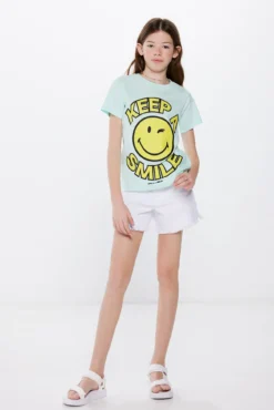 T-shirt Smiley menina