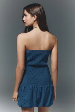 Vestido azul marinho