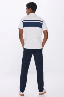 Vestido calças chino slim fit confortável