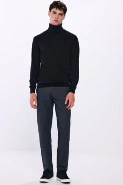 Vestido calças chino slim fit confortável
