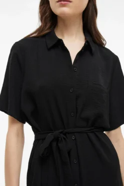 Vestido camiseiro curto