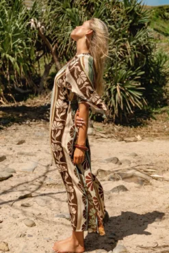 Vestido comprido caftan