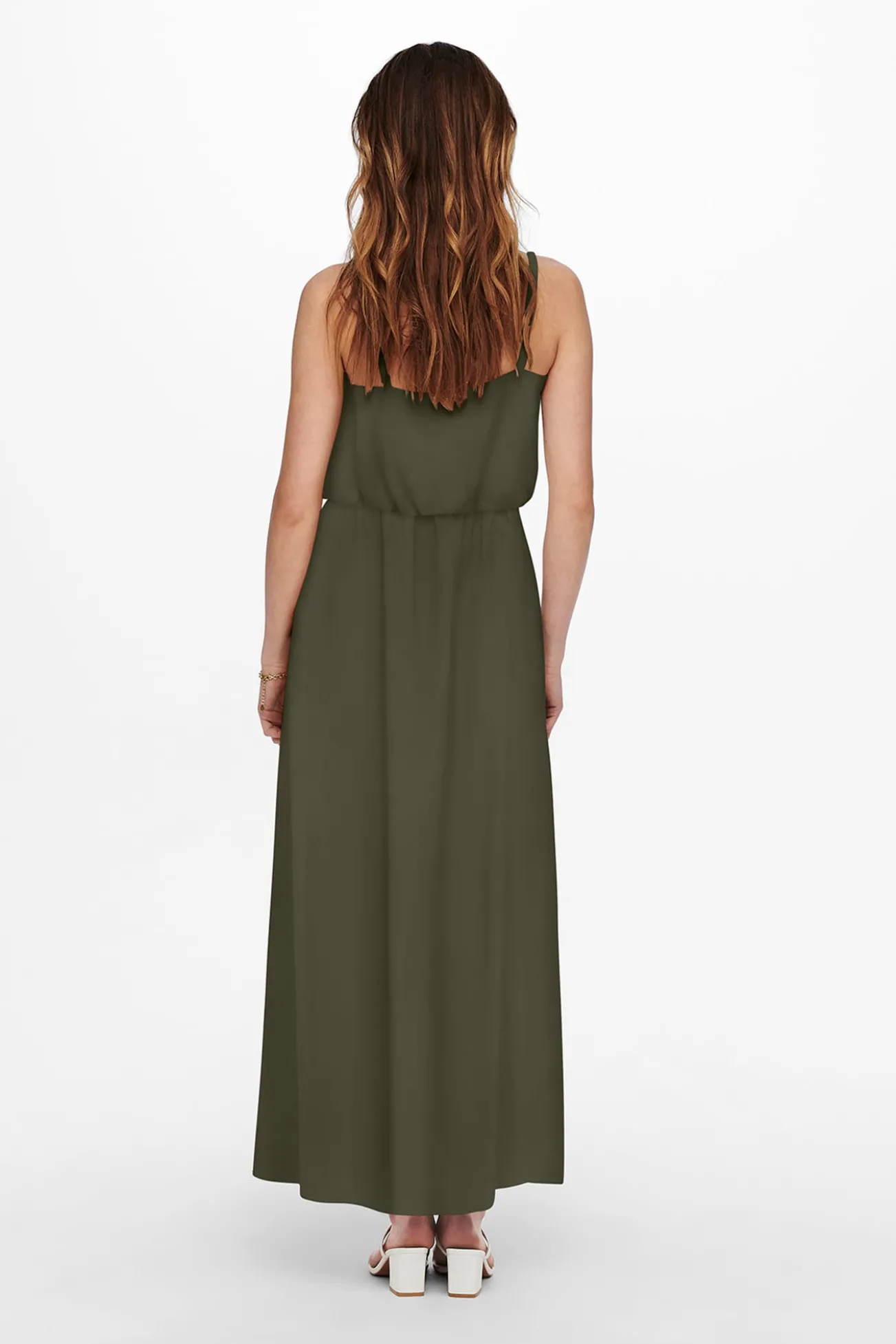 Vestido comprido com alças