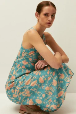 Vestido comprido de alças
