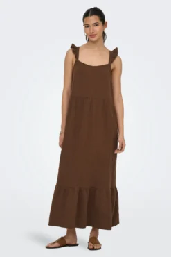 Vestido comprido de alças