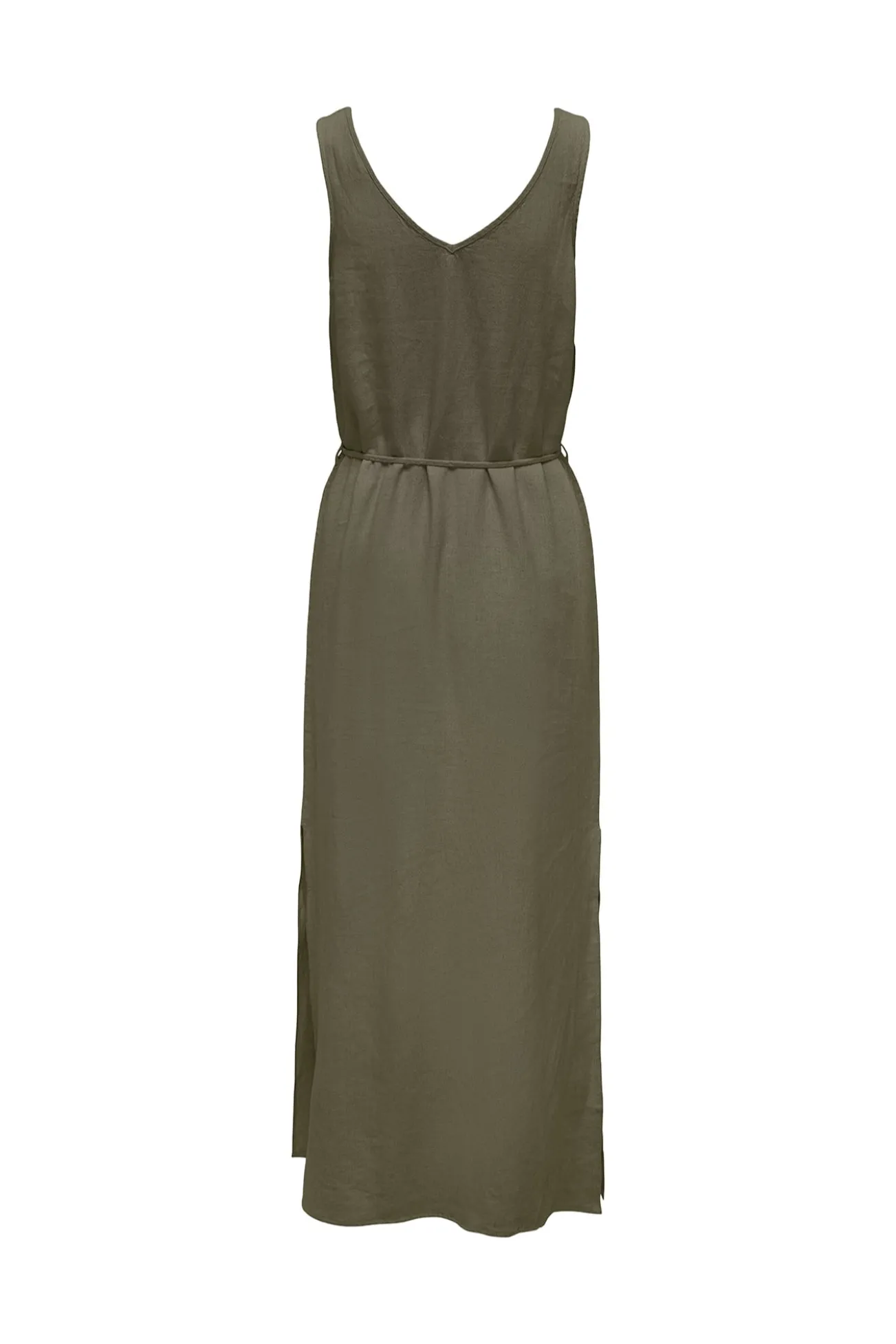 Vestido comprido em linho