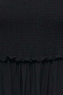 Vestido comprido em tecido favo de mel