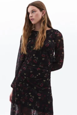 Vestido comprido estampado