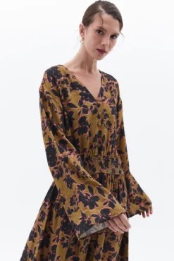 Vestido comprido estampado
