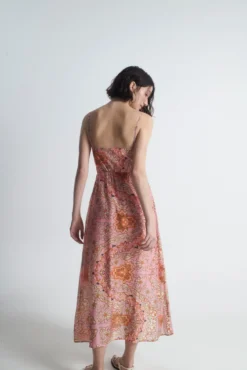 Vestido comprido estampado