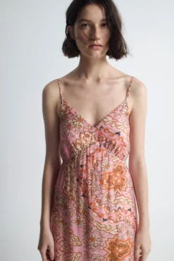 Vestido comprido estampado