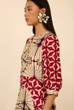 Vestido comprido estampado