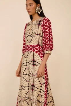 Vestido comprido estampado