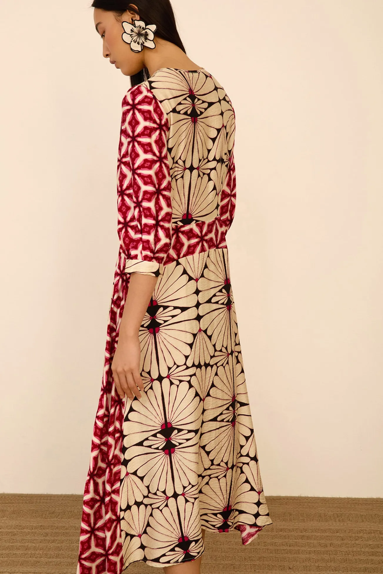 Vestido comprido estampado