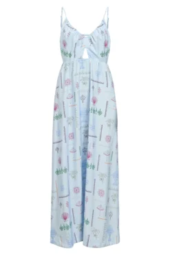 Vestido comprido fluído