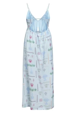 Vestido comprido fluído