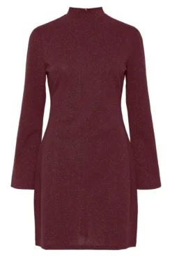 Vestido curto com manga comprida