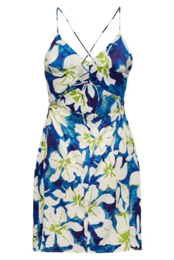 Vestido curto de alças