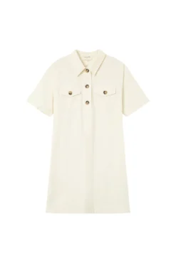 Vestido curto de algodão