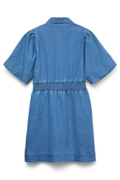 Vestido curto de algodão