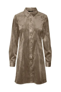 Vestido curto de bombazina