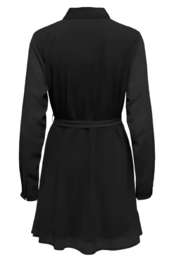 Vestido curto de chiffon