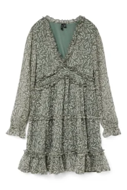 Vestido curto de gaze