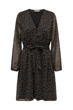 Vestido curto de gaze