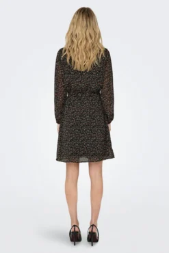 Vestido curto de gaze