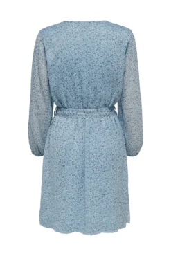 Vestido curto de gaze
