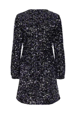Vestido curto de lantejoulas