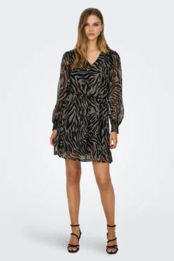 Vestido curto de lurex