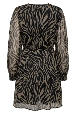 Vestido curto de lurex