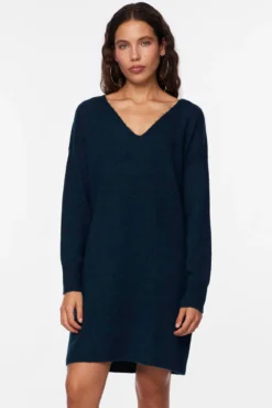 Vestido curto de malha
