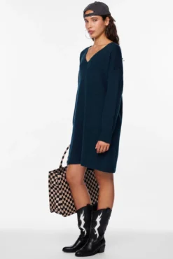 Vestido curto de malha