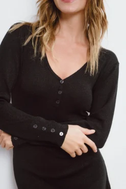 Vestido curto de malha