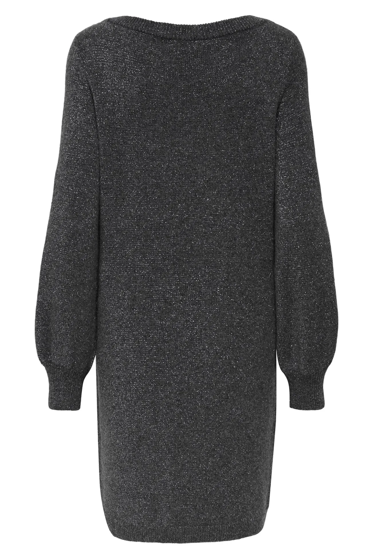 Vestido curto de malha lurex