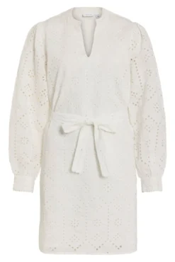 Vestido curto de renda inglesa