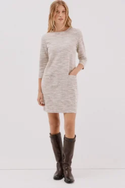 Vestido curto de tweed
