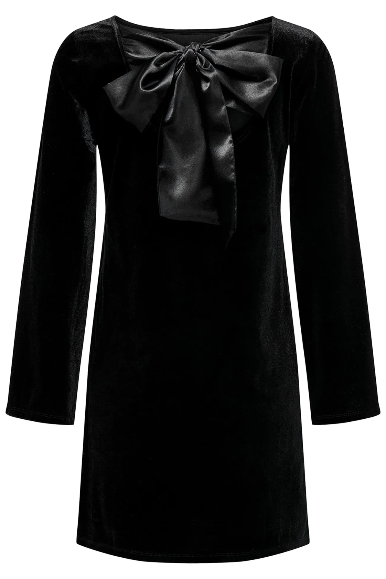 Vestido curto de veludo