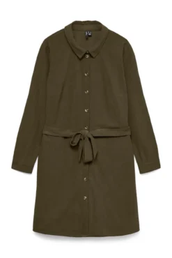 Vestido curto de veludo cotelê plus size