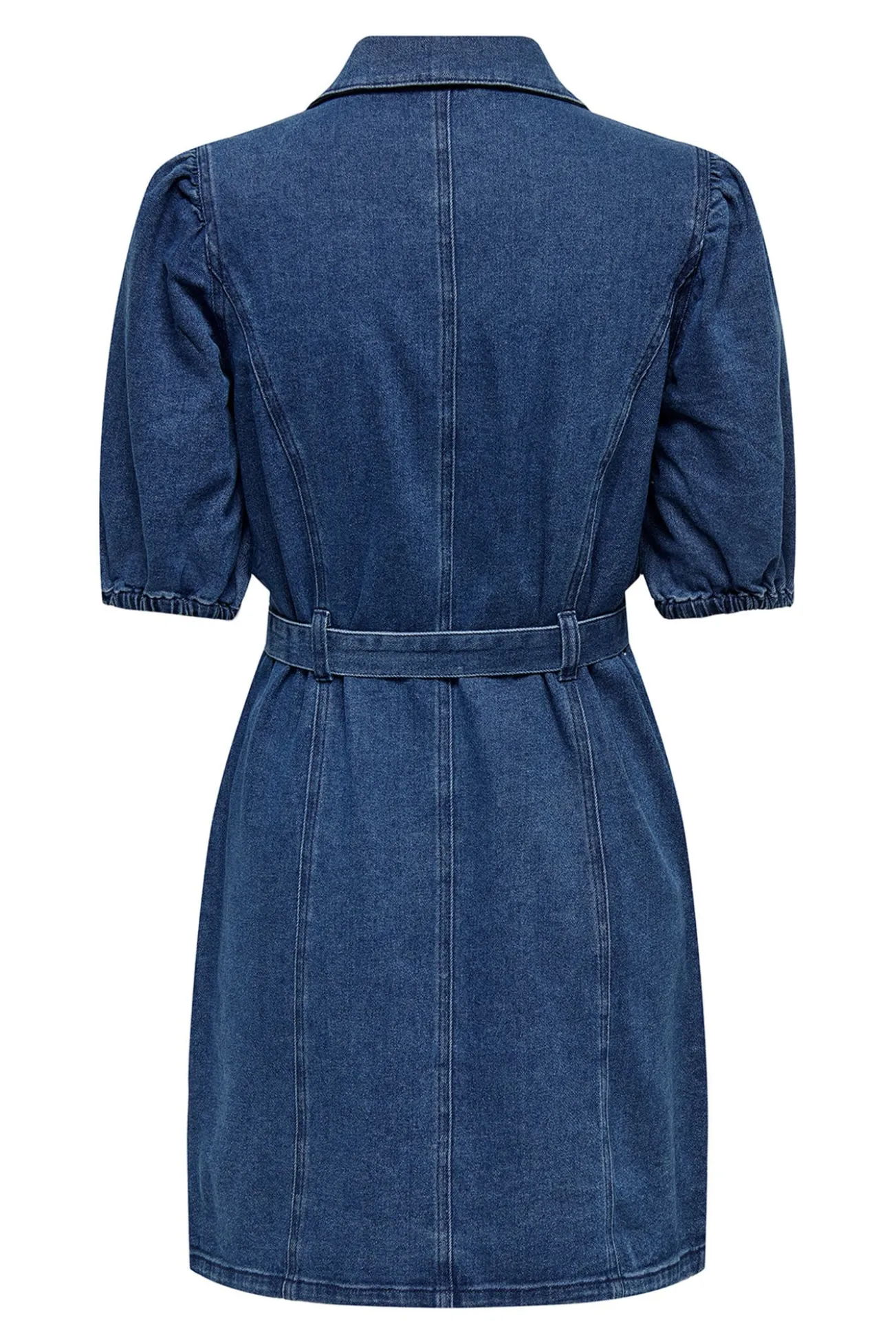 Vestido curto em denim