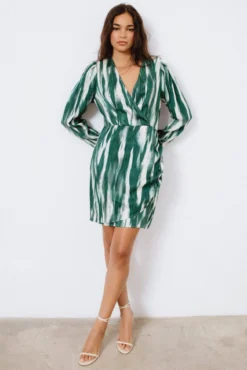 Vestido curto estampado
