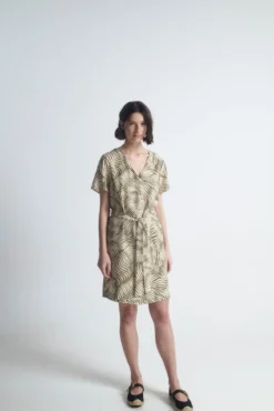 Vestido curto estampado