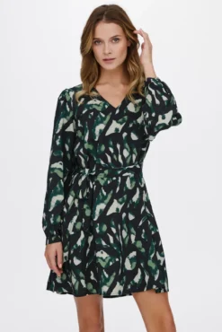 Vestido curto estampado