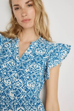 Vestido curto estampado