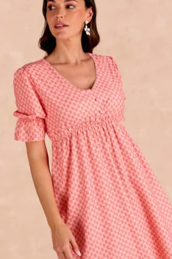 Vestido curto floral Senna